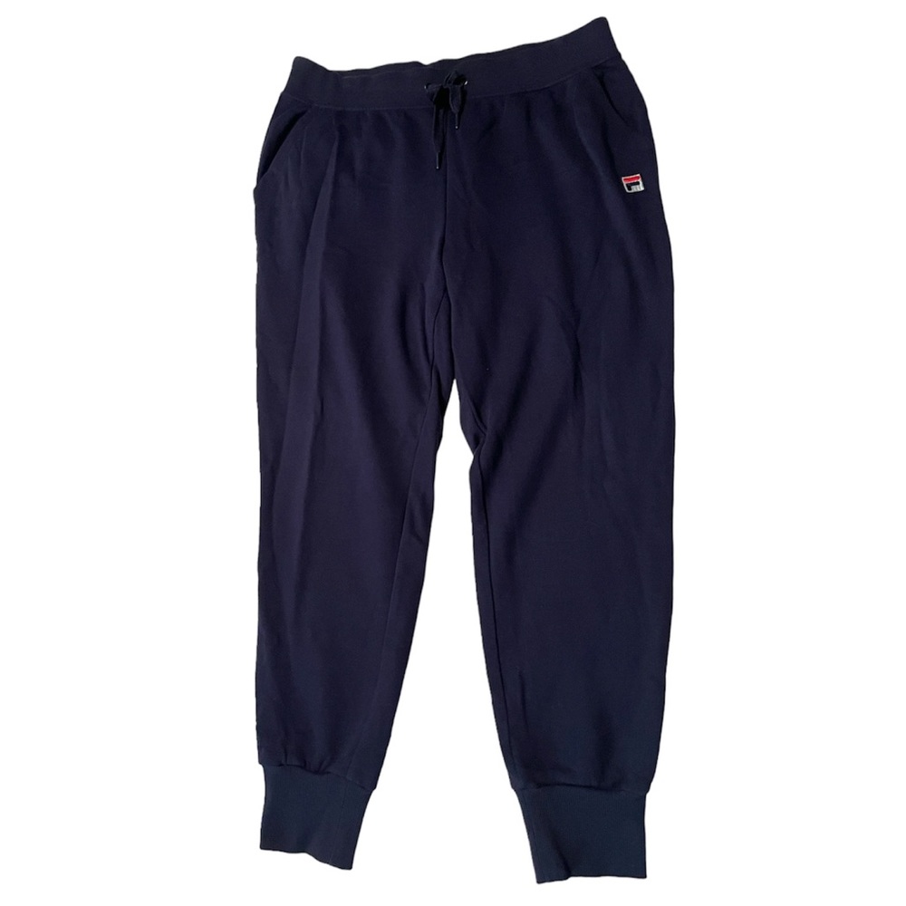 FILA Women's Navy Blue Fleece Jogger Sweatpants